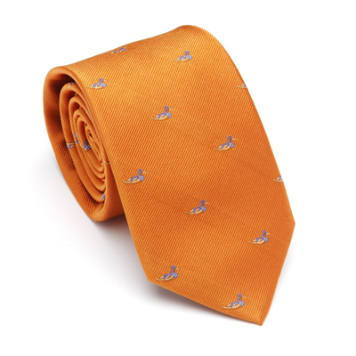 Laksen Swimming Duck Tie - Orange